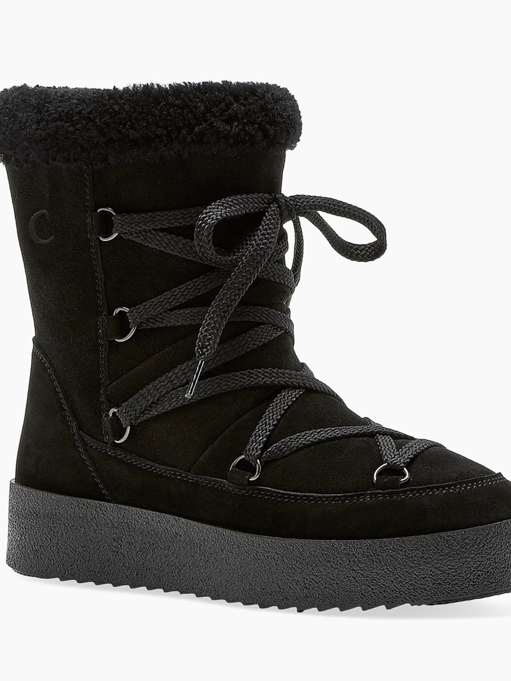 La Canadienne Emery Shearling-Lined Leather Winter Boots Size 42